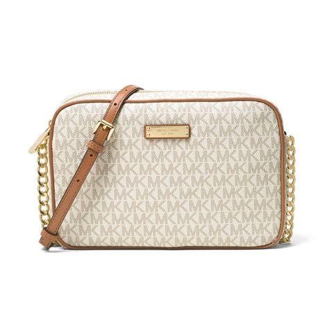 michael kors jet set logo crossbody vanilla|Michael Kors jet set ombre.